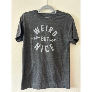 Buy Me Brunch Weird But Nice Graphic T-Shirt Mens Medium Charcoal Gray Heather